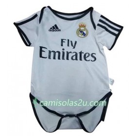 Camisolas de Futebol Real Madrid Mini Equipamento Principal 2018/19 Manga Curta